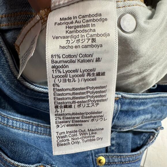 J.Crew Jeans Womens 32 Blue Skinny Flare Margaret Wash High Rise 70s Retro Boho - Picture 7 of 14